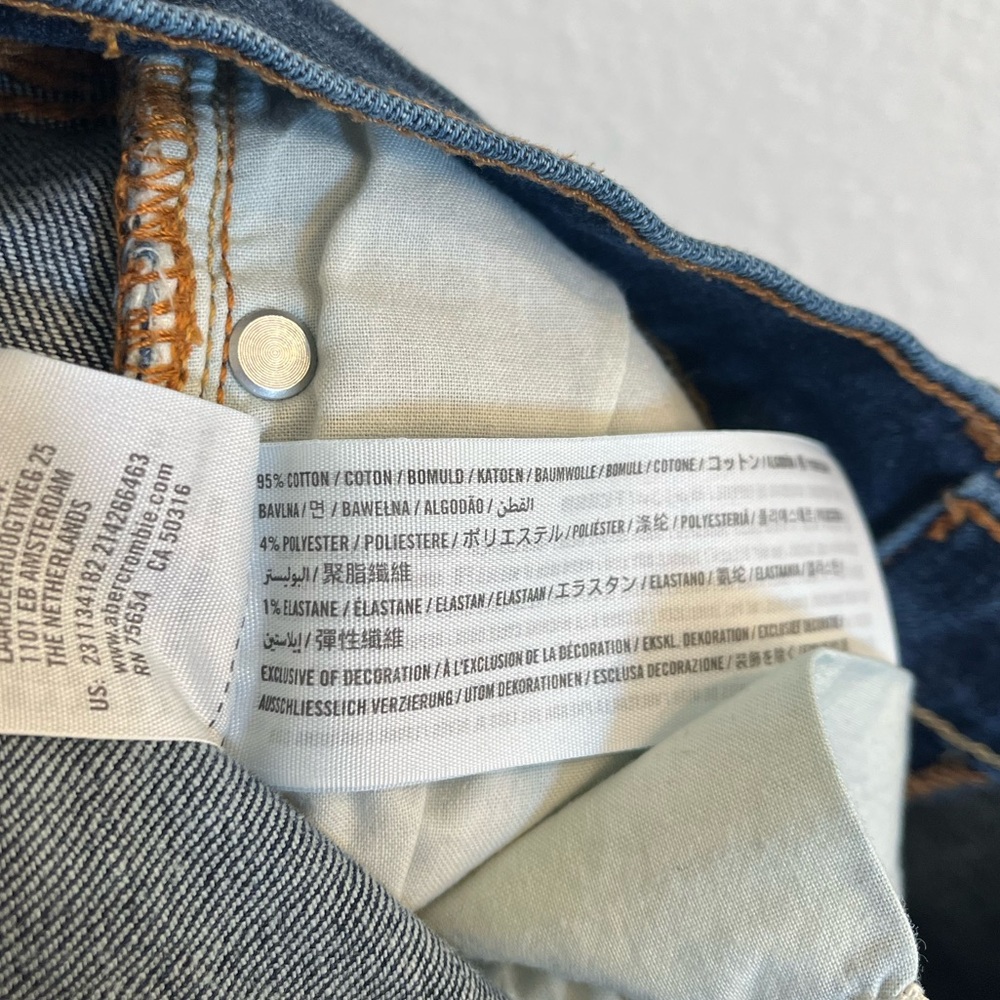 Abercrombie Kids Boys Skinny Jeans 13/14 Slim Dark Wash - Picture 5 of 5